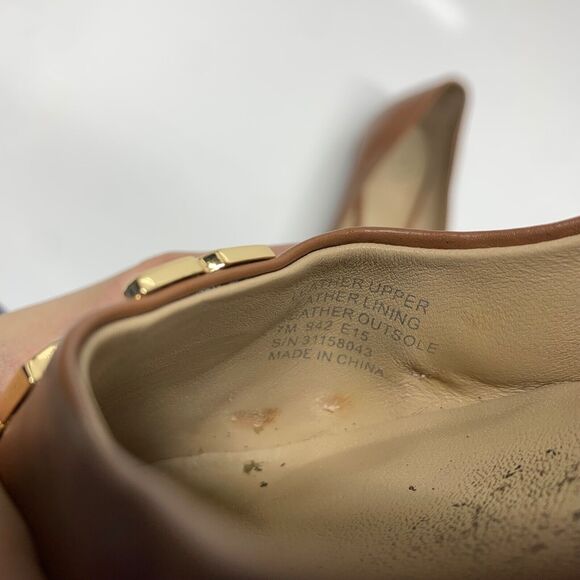 Tory Burch Nutria Gold Raleigh Ballet Flats Womens Size 7M - Picture 10 of 12